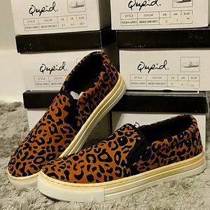 Qupid leopard flats